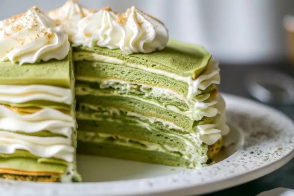 Matcha Crepe Roll Cake