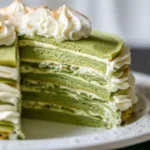 Matcha Crepe Roll Cake