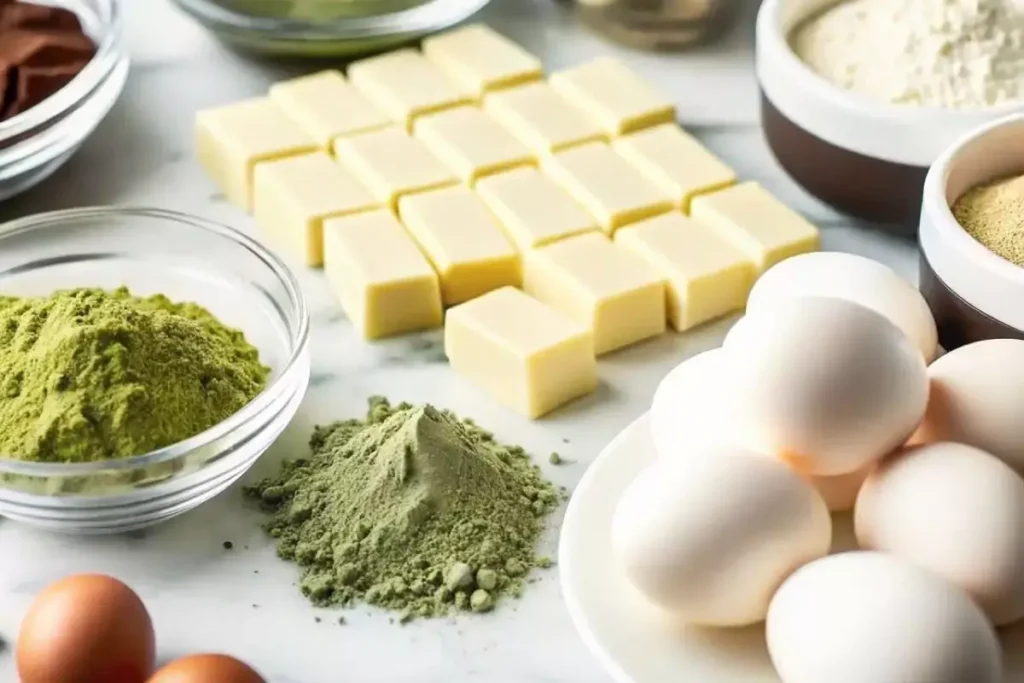  Matcha White Chocolate Mochi Cake